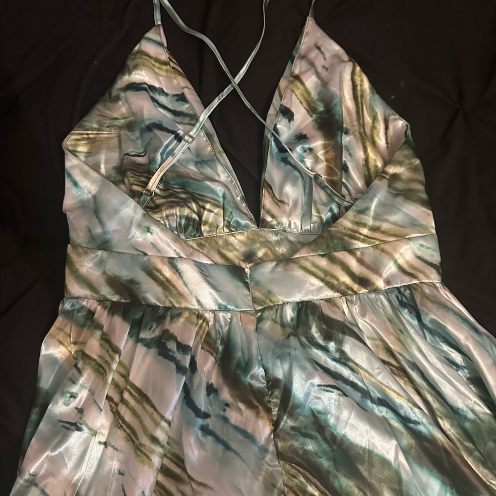 Elegant Multicolor Strappy Dress
